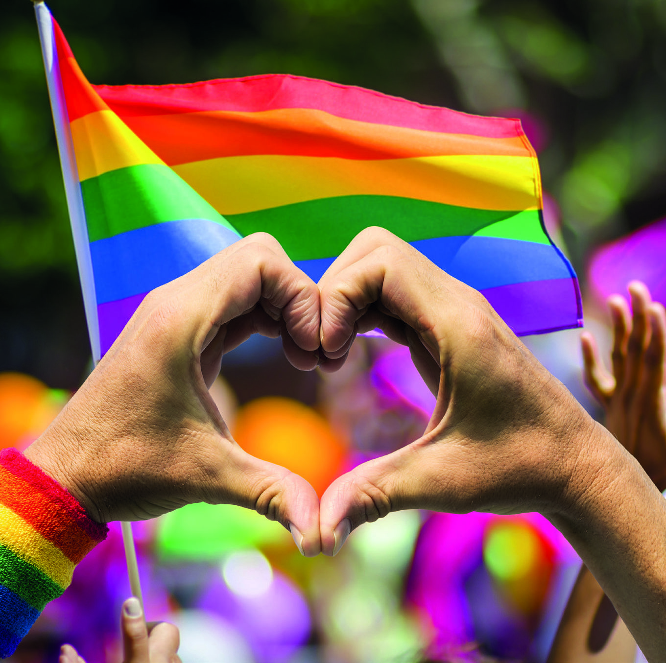 Foto: Adobe Stock Pride hjerte flagg